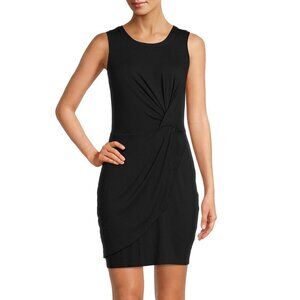NEW Love, Fire SZ M (7-9) Juniors Black Soft Rayon Sleeveless Side Knot Dress